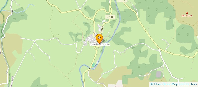 localisation de l'entreprise ASSOCIATION COMMUNALE DE CHASSE AGREE DE SAINTE EULALIE - ACCA à SAINTE-EULALIE