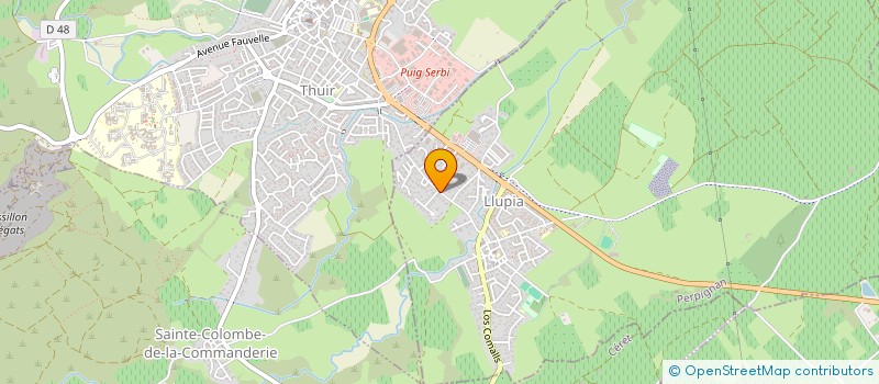 localisation de l'entreprise ASSOCIATION COMMUNALE DE CHASSE AGREE DE THUIR  THUIR