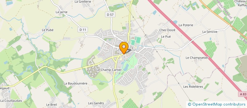 localisation de l'entreprise ASSOCIATION COMMUNALE DE CHASSE AGREE DU BIGNON  LE BIGNON