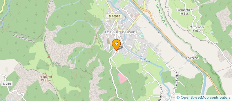 localisation de l'entreprise ASSOCIATION COMMUNALE DE CHASSE AGREE DU BOURG-D'OISANS  LE BOURG-D'OISANS