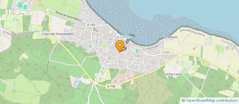 localisation de l'entreprise ASSOCIATION COMMUNALE DE CHASSE AGREEE  LA FLOTTE