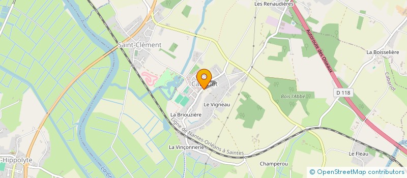 localisation de l'entreprise ASSOCIATION COMMUNALE DE CHASSE AGREEE  CABARIOT