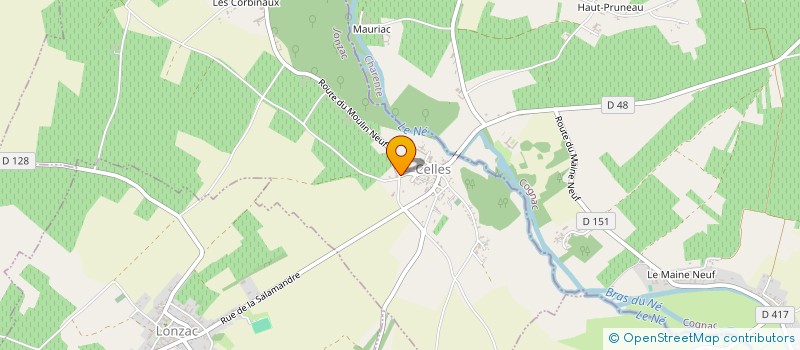 localisation de l'entreprise ASSOCIATION COMMUNALE DE CHASSE AGREEE à CELLES