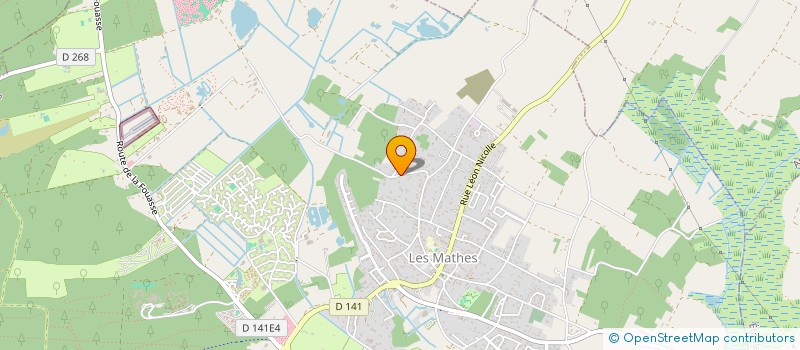 localisation de l'entreprise ASSOCIATION COMMUNALE DE CHASSE AGREEE  LES MATHES