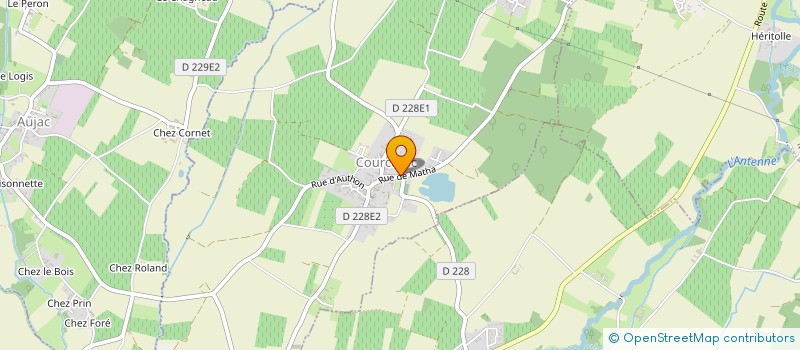 localisation de l'entreprise ASSOCIATION COMMUNALE DE CHASSE AGREEE  COURCERAC