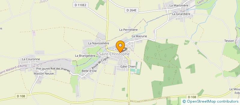 localisation de l'entreprise ASSOCIATION COMMUNALE DE CHASSE AGREEE à SAINT-CHRISTOPHE