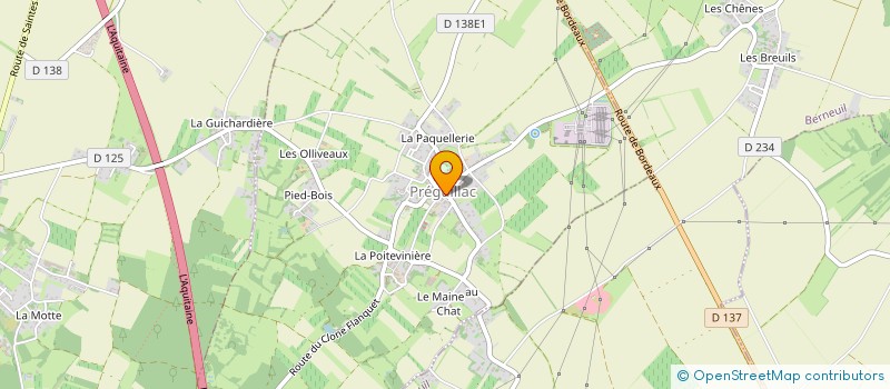 localisation de l'entreprise ASSOCIATION COMMUNALE DE CHASSE AGREEE  PREGUILLAC