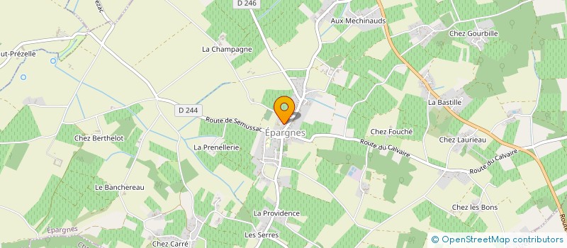 localisation de l'entreprise ASSOCIATION COMMUNALE DE CHASSE AGREEE  MORTAGNE-SUR-GIRONDE