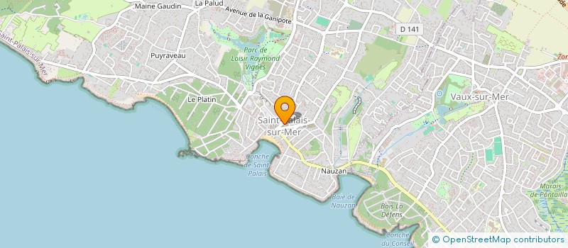 localisation de l'entreprise ASSOCIATION COMMUNALE DE CHASSE AGREEE  SAINT-PALAIS-SUR-MER