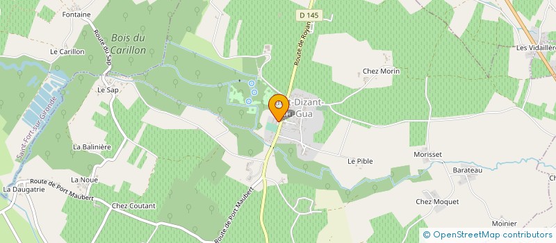 localisation de l'entreprise ASSOCIATION COMMUNALE DE CHASSE AGREEE  SAINT-DIZANT-DU-GUA