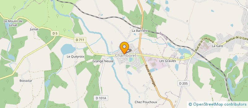 localisation de l'entreprise ASSOCIATION COMMUNALE DE CHASSE AGREEE à CHAMBORET