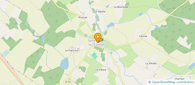 localisation de l'entreprise ASSOCIATION COMMUNALE DE CHASSE AGREEE à SAINT-JUNIEN-LES-COMBES