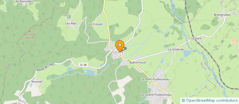 localisation de l'entreprise ASSOCIATION COMMUNALE DE CHASSE AGREEE à VAULRY