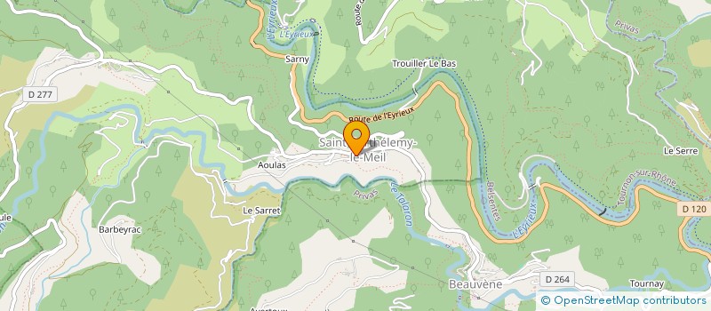 localisation de l'entreprise ASSOCIATION COMMUNALE DE CHASSE AGREEE  SAINT-BARTHELEMY-LE-MEIL