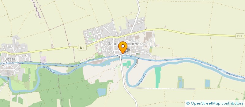 localisation de l'entreprise ASSOCIATION COMMUNALE DE CHASSE AGREEE (A.C.C.A) DE TOURS-SUR-MARNE  TOURS-SUR-MARNE