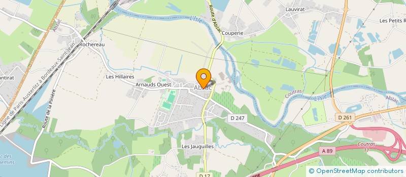 localisation de l'entreprise ASSOCIATION COMMUNALE DE CHASSE AGREEE D'ABZAC  ABZAC