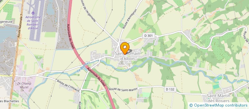 localisation de l'entreprise ASSOCIATION COMMUNALE DE CHASSE AGREEE D'ALBON  ALBON