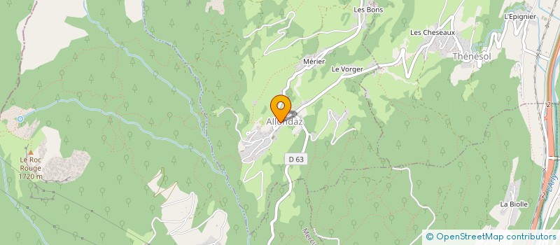 localisation de l'entreprise ASSOCIATION COMMUNALE DE CHASSE AGREEE D'ALLONDAZ  ALLONDAZ