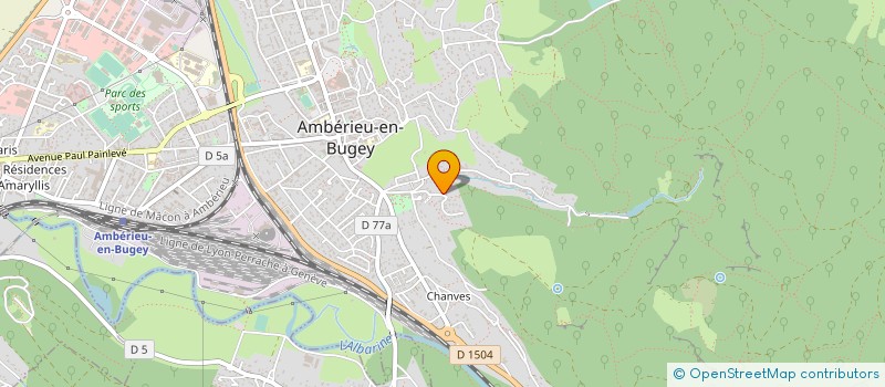 localisation de l'entreprise ASSOCIATION COMMUNALE DE CHASSE AGREEE D'AMBERIEU EN BUGEY  AMBERIEU-EN-BUGEY