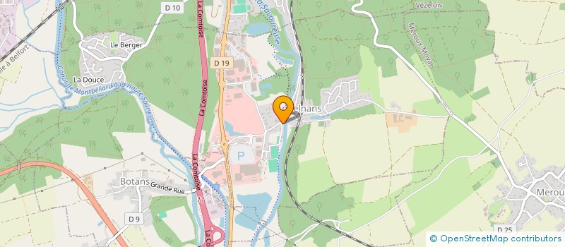 localisation de l'entreprise ASSOCIATION COMMUNALE DE CHASSE AGREEE D'ANDELNANS à ANDELNANS