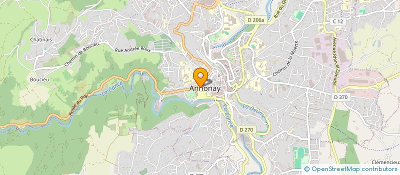 localisation de l'entreprise ASSOCIATION COMMUNALE DE CHASSE AGREEE D'ANNONAY  ANNONAY