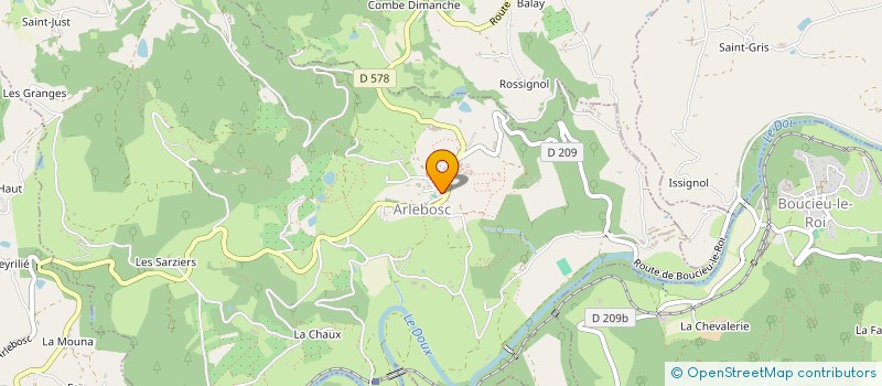 localisation de l'entreprise ASSOCIATION COMMUNALE DE CHASSE AGREEE D'ARLEBOSC  ARLEBOSC