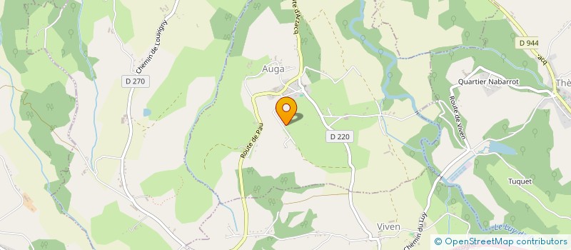 localisation de l'entreprise ASSOCIATION COMMUNALE DE CHASSE AGREEE D'AUGA  AUGA