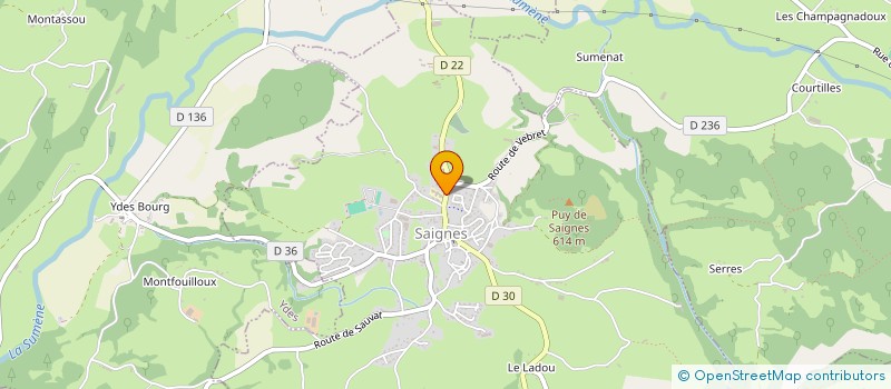 localisation de l'entreprise ASSOCIATION COMMUNALE DE CHASSE AGREEE D'AUZERS à AUZERS