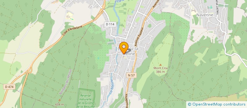 localisation de l'entreprise ASSOCIATION COMMUNALE DE CHASSE AGREEE D'ECHENOZ-LA-MELINE  ECHENOZ-LA-MELINE