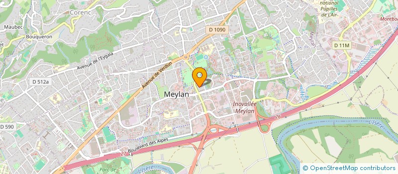 localisation de l'entreprise ASSOCIATION COMMUNALE DE CHASSE AGREEE D'ENTRAIGUES à MEYLAN