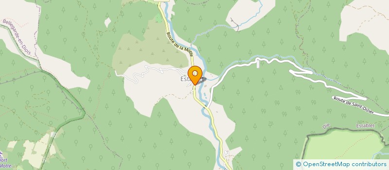 localisation de l'entreprise ASSOCIATION COMMUNALE DE CHASSE AGREEE D'ESTABLET LE LIEVRE DU PENAS  ESTABLET