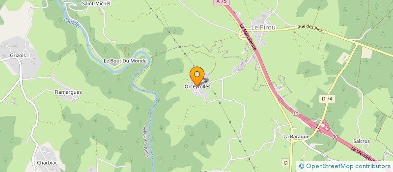 localisation de l'entreprise ASSOCIATION COMMUNALE DE CHASSE AGREEE D'ORADOUR à NEUVEGLISE-SUR-TRUYERE