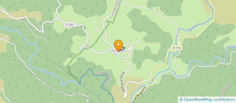 localisation de l'entreprise ASSOCIATION COMMUNALE DE CHASSE AGREEE D'USCLADES ET RIEUTORD - ACCA  USCLADES-ET-RIEUTORD