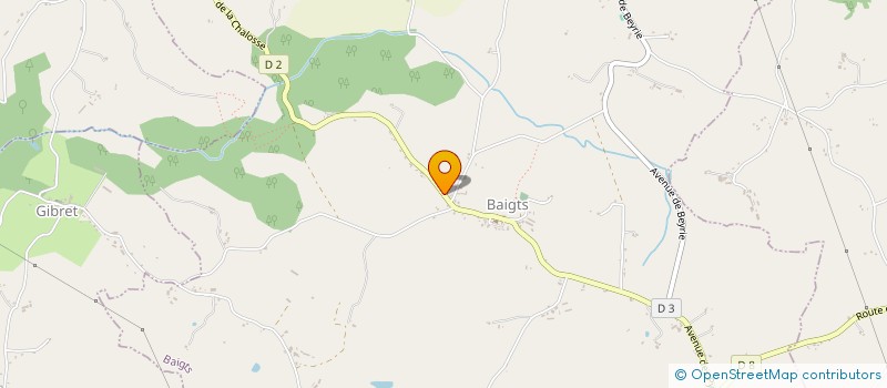 localisation de l'entreprise ASSOCIATION COMMUNALE DE CHASSE AGREEE DE BAIGTS CHALOSSE  BAIGTS