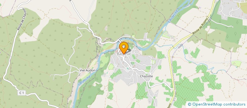 localisation de l'entreprise ASSOCIATION COMMUNALE DE CHASSE AGREEE DE BALAZUC - ACCA  BALAZUC