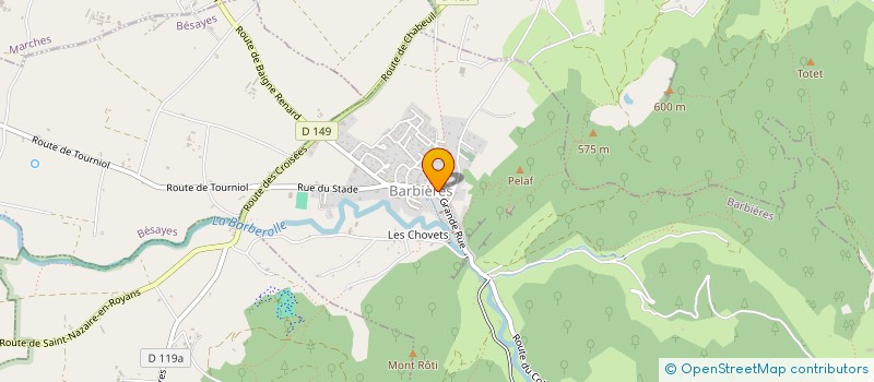 localisation de l'entreprise ASSOCIATION COMMUNALE DE CHASSE AGREEE DE BARBIERES  BARBIERES