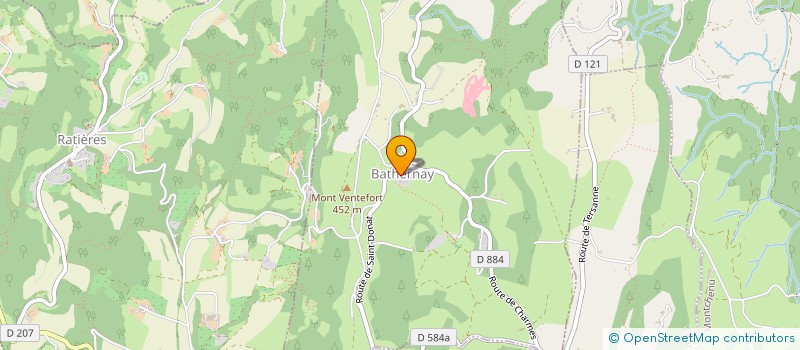 localisation de l'entreprise ASSOCIATION COMMUNALE DE CHASSE AGREEE DE BATHERNAY  BATHERNAY