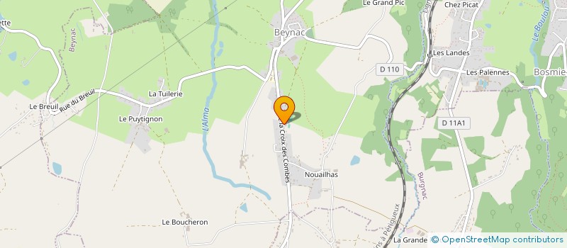 localisation de l'entreprise ASSOCIATION COMMUNALE DE CHASSE AGREEE DE BEYNAC  BEYNAC