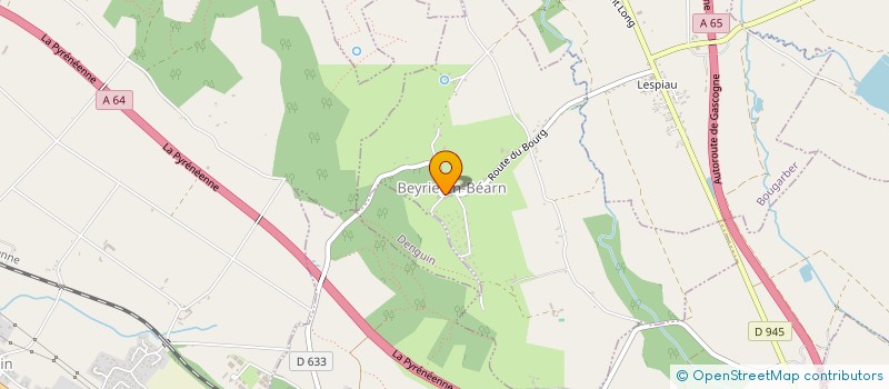 localisation de l'entreprise ASSOCIATION COMMUNALE DE CHASSE AGREEE DE BEYRIE-EN-BEARN  BEYRIE-EN-BEARN