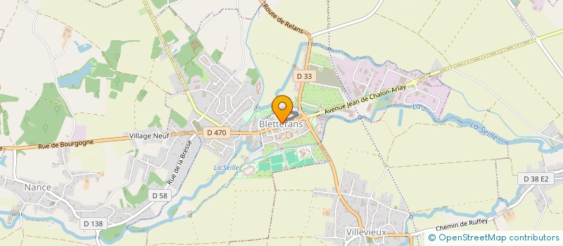 localisation de l'entreprise ASSOCIATION COMMUNALE DE CHASSE AGREEE DE BLETTERANS  BLETTERANS