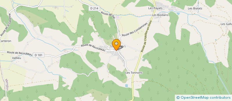 localisation de l'entreprise ASSOCIATION COMMUNALE DE CHASSE AGREEE DE BOULC  BOULC