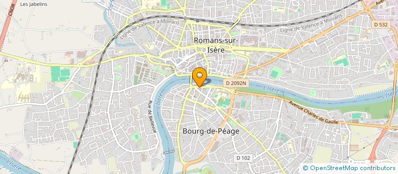 localisation de l'entreprise ASSOCIATION COMMUNALE DE CHASSE AGREEE DE BOURG DE PEAGE  BOURG-DE-PEAGE