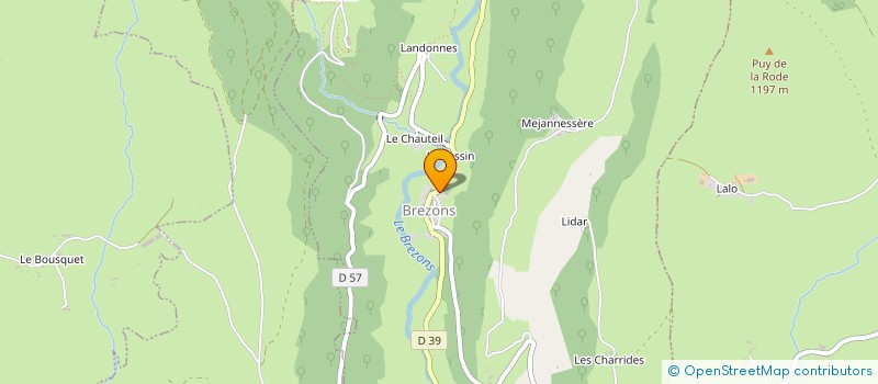 localisation de l'entreprise ASSOCIATION COMMUNALE DE CHASSE AGREEE DE BREZONS à BREZONS
