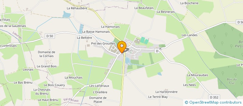 localisation de l'entreprise ASSOCIATION COMMUNALE DE CHASSE AGREEE DE BRUC SUR AFF  BRUC-SUR-AFF