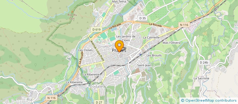 localisation de l'entreprise ASSOCIATION COMMUNALE DE CHASSE AGREEE DE CATLLAR  CATLLAR