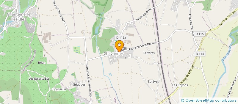 localisation de l'entreprise ASSOCIATION COMMUNALE DE CHASSE AGREEE DE CHAVANNES  CHAVANNES