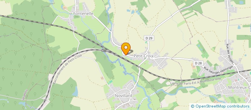 localisation de l'entreprise ASSOCIATION COMMUNALE DE CHASSE AGREEE DE CHEVREMONT  PETIT-CROIX