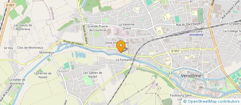 localisation de l'entreprise ASSOCIATION COMMUNALE DE CHASSE AGREEE DE COULOMMIERS LA TOUR  VENDOME