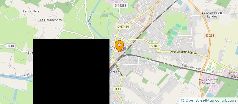 localisation de l'entreprise ASSOCIATION COMMUNALE DE CHASSE AGREEE DE COUTRAS  COUTRAS