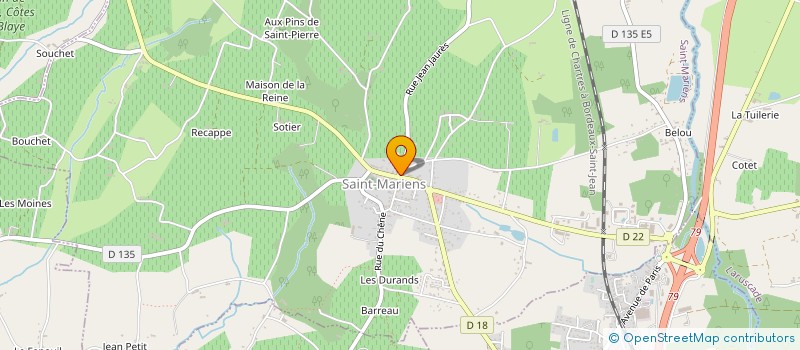 localisation de l'entreprise ASSOCIATION COMMUNALE DE CHASSE AGREEE DE CUBNEZAIS  CUBNEZAIS